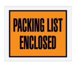 Packing List Enclosed Envelopes
