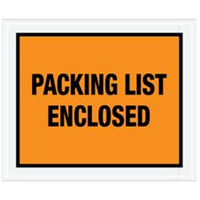 Packing List Enclosed Envelopes