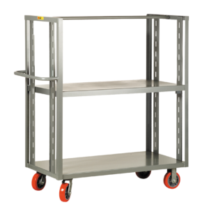 2 Sided Adjustable Shelf Truck With Open Angle Ends