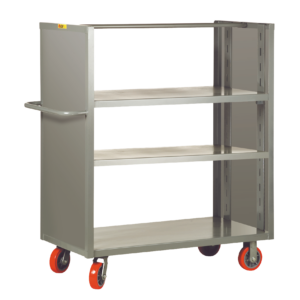 2 Sided Adjustable Shelf Truck with Solid Panel Ends