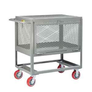 Raised Platform Trucks With Drop Gate And Lid