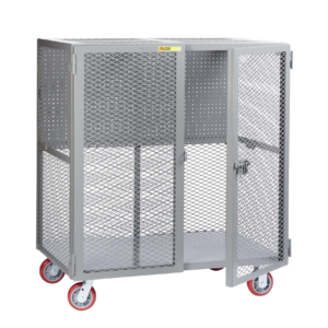 Tool Security Cart With Pegboard Or Louvered Storage