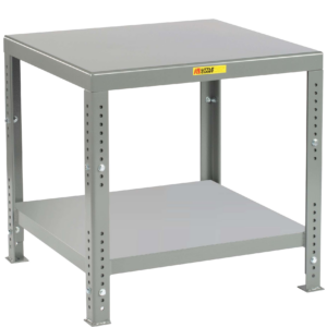 Adjustable Height Steel Top Machine Table