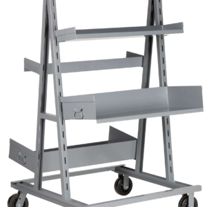 Adjustable Tray A Frame Shelf Truck 36 X 40 Open Base 2 Sides 6-phenolic