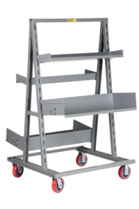 Adjustable Tray A Frame Shelf Truck 36 X 40 Open Base 2 Sides 6-polyurethane