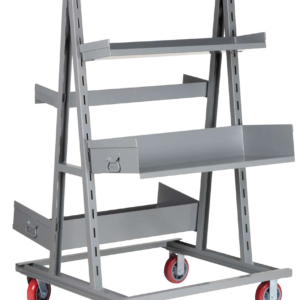 Adjustable Tray A Frame Shelf Truck 36 X 40 Open Base 2 Sides 6-polyurethane