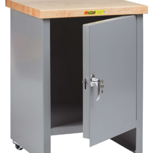 Little Giant Compact Work Center Cabinet with Locking Door 24 x 24 3inch Stem Casters Mobile
