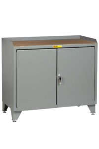 Little Giant Counter Height Bench Cabinet with Welded Center Shelf 24 x 36 Solid Doors 1/4 inch Hardboard-Over-Steel