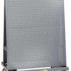 Mobile A Frame Lean Tool Cart 24 X 60 1 Pegboard Side/ 1 Louvered Side