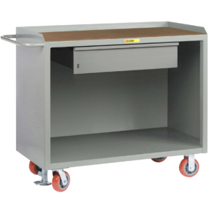 Little Giant Mobile Bench Cabinets with Heavy-Duty Drawer 24 x 36 No Doors 1/4 inch Hardboard-Over-Steel