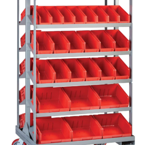 Sloped Shelf Bin Cart