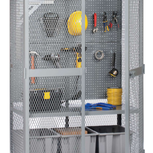 Tool Storage Locker With Pegboard Or Louvered Panel 24 X 48 Pegboard Panel