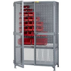 Tool Storage Locker With Pegboard Or Louvered Panel