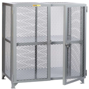 Visible Contents Welded Storage Lockers 24 X 48 1-adjustable-center-shelf