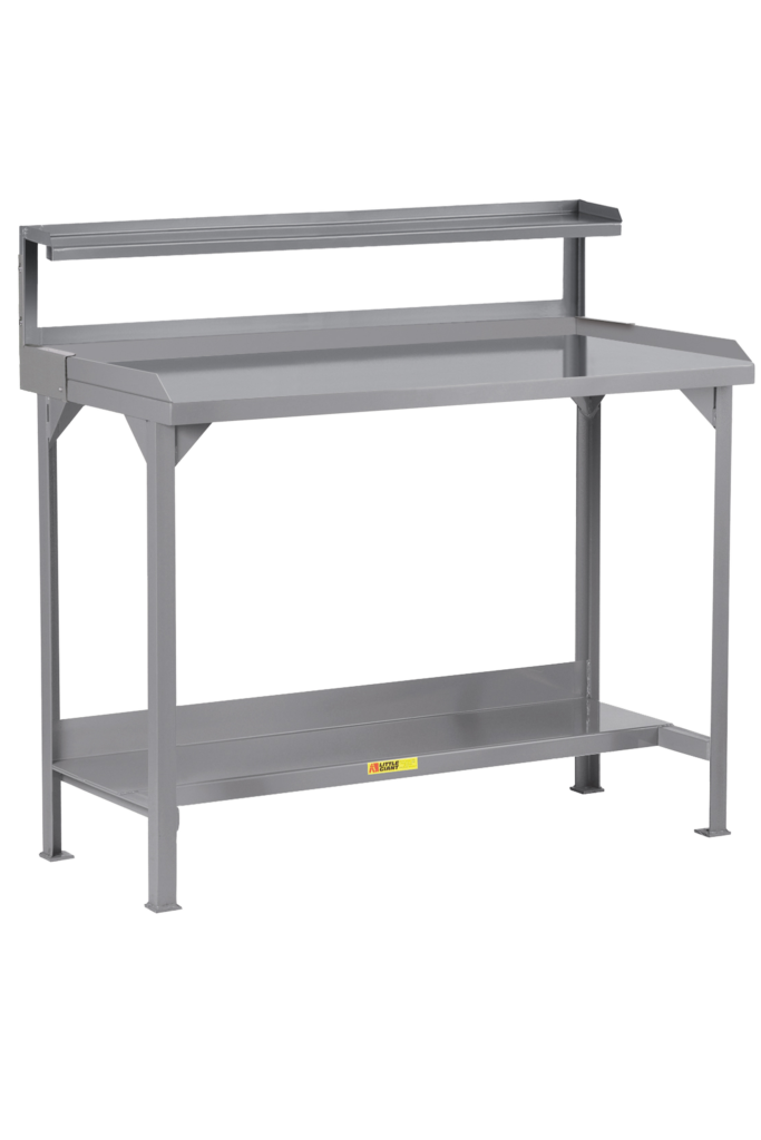 Little Giant Welded Steel Workbench with Back and End Stops and Riser ...