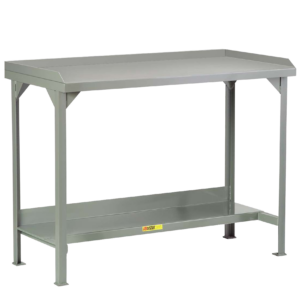Welded Steel Workbenches With Back And End Stops