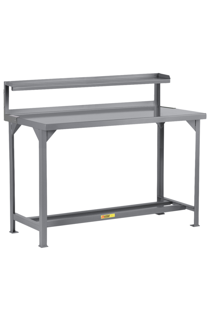 Little Giant Welded Steel Workbench with Riser Shelf 30 x 72