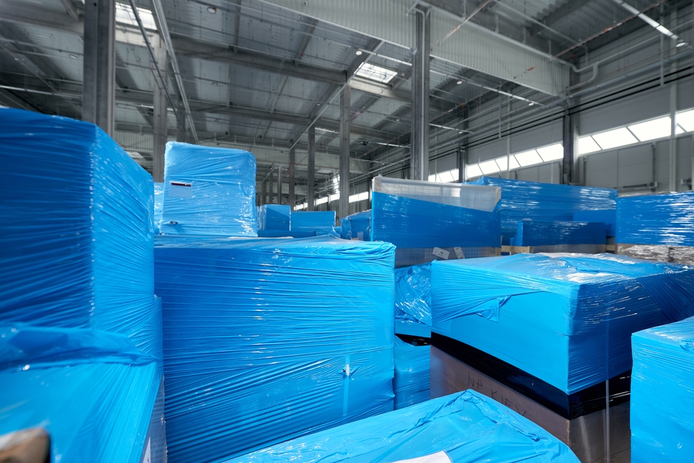 Warehouse full of products protected by VCI Packaging