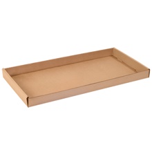 24 x 12 x 1 3/4″ Kraft Corrugated Trays (50/Bndl)