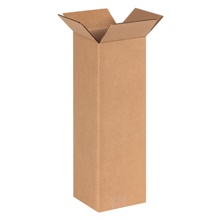 6 x 6 x 20″ Tall Corrugated Boxes (25/Bndl)