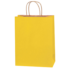 10 x 5 x 13″ Yellow Tinted Shopping Bags (250/case)