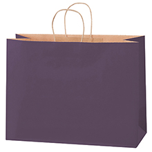 16 x 6 x 12″ Purple Tinted Shopping Bags (250/case)