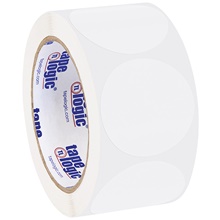 2″ Circles - Clear Removable Labels (500/roll)