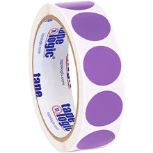 1″ Purple Inventory Circle Labels