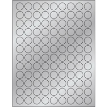 3/4″ Silver Foil Circle Laser Labels