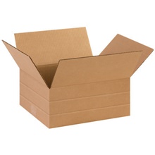 14 x 10 x 6″ Multi-Depth Corrugated Boxes (25/Bndl)