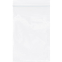 4 x 6'' - 2 Mil White Reclosable Poly Bags (1000/case)