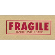 3″ x 450' ″Fragile″ Tape Logic® #7500 Messaged Reinforced Water Activated Tape