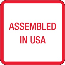 1 x 1″ - ″Assembled in U.S.A.″ Labels (500/roll)