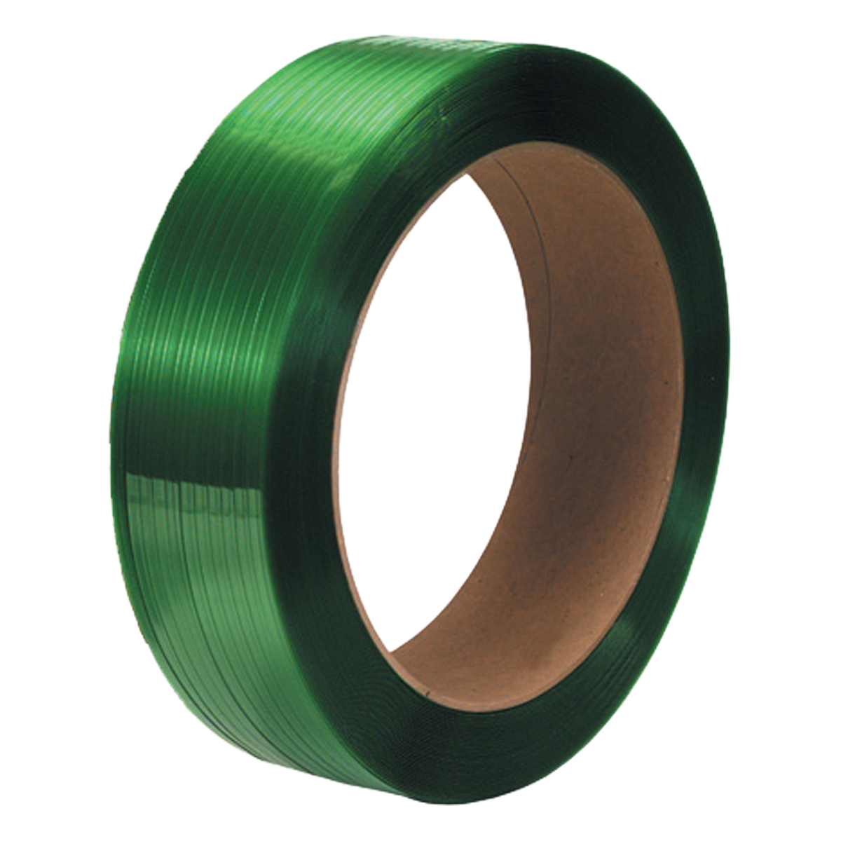 5/8″ x 4,000′ x 0.035″ 1400# – 16 x 6 Green Embossed Non-AAR Polyester Strapping