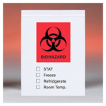 Reclosable Biohazard Poly Bags