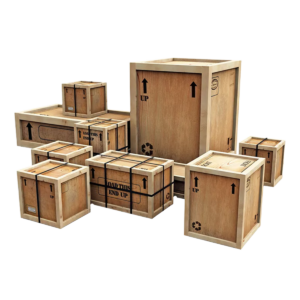 Stock Wood Crates with Lids