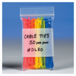 4 Mil White Block Reclosable Bags