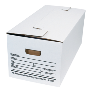 Interlocking Flap File Storage Boxes
