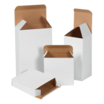 White Reverse Tuck Folding Cartons