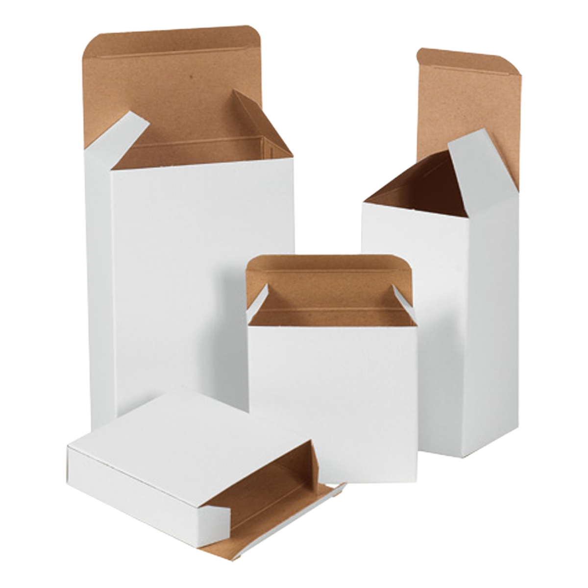Carton R. White Folding Cartons - White Reverse Tuck Folding Cartons