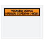 Bilingual Packing List Envelopes