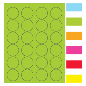 Fluorescent Circle Laser Labels