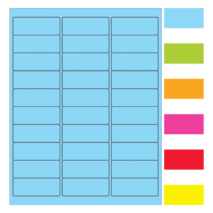 Fluorescent Rectangle Laser Labels