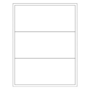 Clear Rectangle Laser Labels