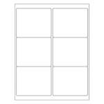 White Rectangle Laser Labels - Master Case