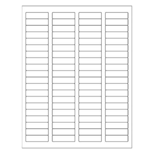 Glossy White Rectangle Laser Labels