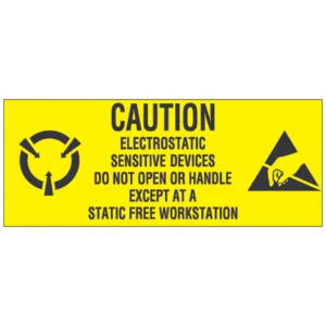 1 x 2 1/2" - "Electrostatic Sensitive Devices" Labels (500/roll)