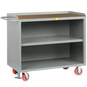 Little Giant Mobile Bench Cabinets 24 x 48 1-center-shelf 1/4 inch Hardboard-Over-Steel