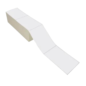 4" x 6.5" White - Direct Thermal Labels - Fanfold (4000/Stack | 4/Case)