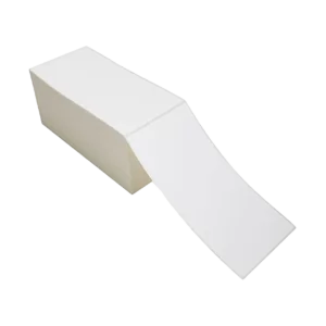 4 x 8" White - Direct Thermal Labels - Fanfold (3000/stack | 3/case)